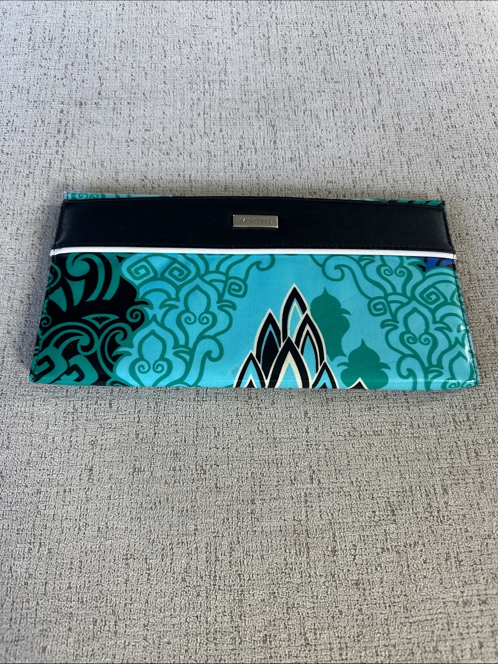 Miche Demi/Classic Shell “Jasmine” Turquoise & Black Damask
